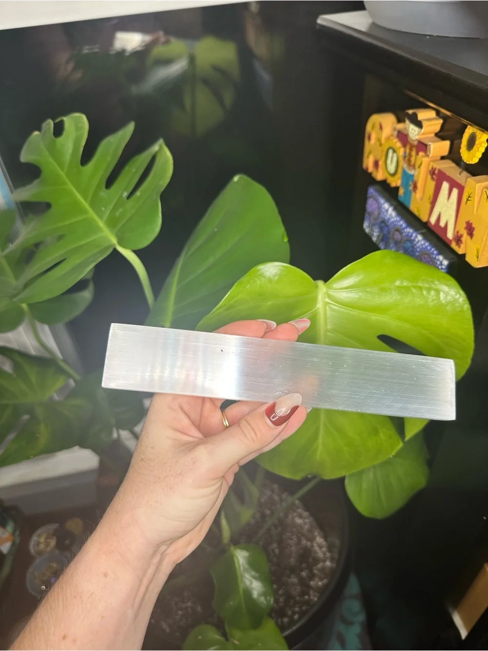 Selenite Charging Wand - Translucent White Crystal